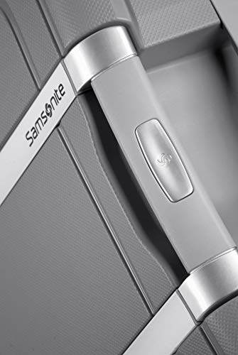 Samsonite S'Cure - Spinner S Hand Luggage, 55 cm, 34 L, Silver (Silver)
