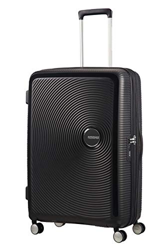 American Tourister Soundbox Spinner Suitcase 77 cm, 110 L, Black (Bass Black)