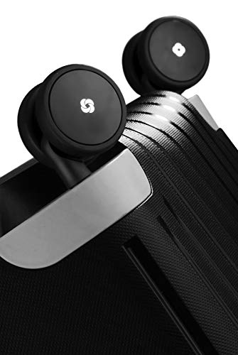 Samsonite S'Cure - Spinner S Hand Luggage, 55 cm, 34 L, Black (Black)