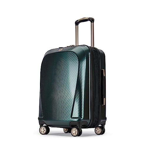 GinzaTravel Luggage Expandable 3 Piece Sets Rare Color PC+ABS Suitcase Set with Smooth wheels and TSA lock, Green, Carry-On 20-Inch, This Durable Series of Suitcases Uses Pc+abs Material.