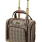 LONDON FOG Brentwood Ii 15" 2-Wheel Under The Seat Bag, Cappuccino, Carry-On 15-Inch, Brentwood Ii 15" 2-Wheel Under The Seat Bag