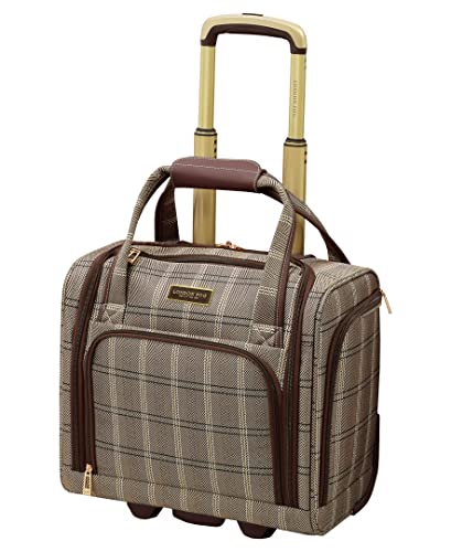 LONDON FOG Brentwood Ii 15" 2-Wheel Under The Seat Bag, Cappuccino, Carry-On 15-Inch, Brentwood Ii 15" 2-Wheel Under The Seat Bag