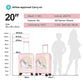 GinzaTravel 3D Cartoon Children's Luggage Trolley Case 20 inch Boys and Girls Universal Wheeled Travel Case, Pink color, carry-on 20inch, Cartoon