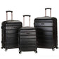 Rockland Melbourne Hardside Expandable Spinner Wheel Luggage, Black, 3-Piece Set (20/24/28), Melbourne Hardside Expandable Spinner Wheel Luggage
