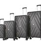 ATX Luggage Large Suitcase Expandable Super Lightweight Durable ABS Hard Shell Suitcase with 4 Dual Spinner Wheels and Built-in 3 Digit Combination Lock (Black, 28 Inches, 110 Liter)