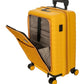 Brics by Ulisse 4-Wheel Cabin Trolley with Front Pocket 55 cm USB, mango, standard size