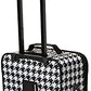 Rockland Fashion Softside Upright Luggage Set, Black and White, 2-Piece Set (14/19)