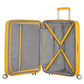 American Tourister - Soundbox Spinner Expandable, 77cm, 97/110 L - 4.2 KG, Yellow (Golden Yellow)