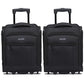 Flight Knight Set of 2 Luggage 45x36x20cm easyJet Underseat Carry On Non Priority Approved Cabin Suitcase - 2 Wheels - Ultra Lightweight Durable Soft Hand Case Textile