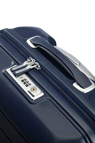Samsonite Flux - Spinner S Expandable Hand Luggage, 55 cm, 44 L, Blue (Navy Blue)