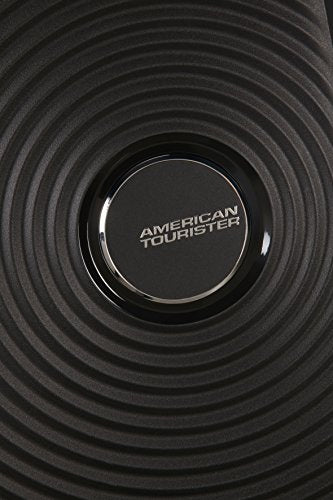 American Tourister Soundbox Spinner Hand Luggage 55 cm, 41 L,Telescopic Handle, Black (Bass Black)