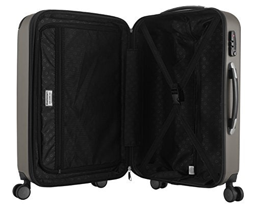 HAUPTSTADTKOFFER Spree - Hartschalen-Koffer Koffer Trolley Rollkoffer Reisekoffer, TSA, Hand Luggage, 75 cm, 128 liters, Black (Graphite)