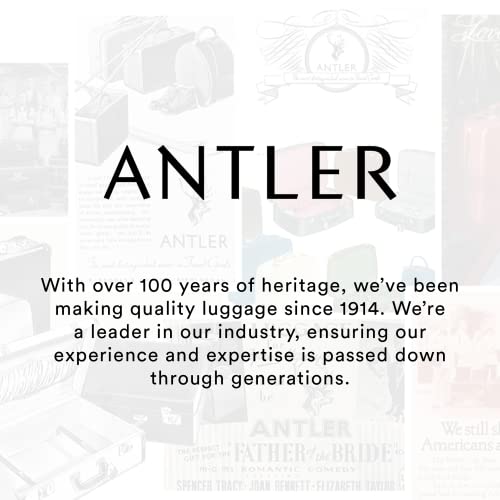 ANTLER - Medium Suitcase - Clifton Luggage - Size Medium, Black - 83L, Lightweight Suitcase for Travel & Holidays - Luggage with 4 Wheels, Expandable Zip, Twist Grip Handle - TSA Approved Locks