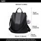 Miss Lulu Two Way Backpack Shoulder Bag With Pom Pom Pendant - Black