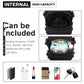 Kono Compact Multi Compartment Cross Body Bag - Black