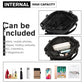 Kono Nylon Multi Way Drawstring Backpack Shoulder Bag - Black