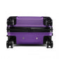 Kono Abs Sculpted Horizontal Design 24 Inch Suitcase - Purple