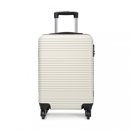 Kono Abs Hard Shell Carry On Suitcase - White