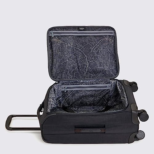 Kipling New YOURI Spin S, Small Cabin Size Spinner, 58cm, 33 L, Black Noir