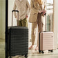 ANTLER - Cabin Suitcase - Stamford Luggage - 54x40x20 Cabin, Putty - Hand Luggage with 4 Spinner Wheels, Removable Packing Divider & USB Port - Lightweight Suitcase for Travel - TSA Approved Locks
