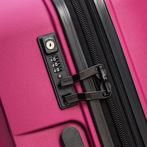 DELSEY PARIS - BELMONT PLUS - Large Rigid Suitcase extendable - 76x52x34cm - 110 liters - L - Raspberry