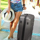 Aerolite Large Lightweight ABS Hard Shell Travel Hold Check in Luggage Spinner Suitcase with 4 Wheels, 29"