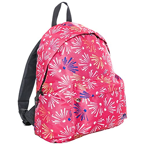 Trespass Kids Unisex Britt School Backpack/Rucksack (16 Litres) (One Size) (Raspberry Pattern)