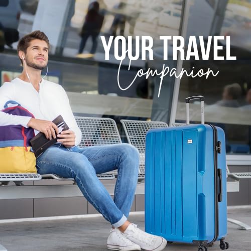 FLYMAX XL 32" Extra Large 4 Wheel Suitcases Spinner Lightweight Luggage ABS Travel Cases