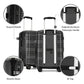 GinzaTravel 3-piece sets luggage with scratch-resistant PP material, expandable（all 20 25 29 Super light, large-capacity double seal suitcase, Black color, Carry-On 20-Inch, Lightweight Luggage Tsa