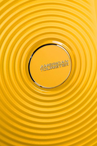 American Tourister - Soundbox Spinner Expandable, 77cm, 97/110 L - 4.2 KG, Yellow (Golden Yellow)