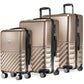 Hauptstadtkoffer Boxi - Hartschalen-Koffer Koffer Trolley Rollkoffer Reisekoffer TSA, 4 Rollen, Hand Luggage 65 Centimeters 70 Gold
