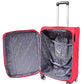 House Of Leather Medium Size Soft Suitcase 8 Wheel Spinner Expandable Luggage Travel Holiday Bags Malaga Red (Red, Medium: H: 67 x L: 43 x E: 26/5 cm, 3.6kg)