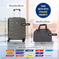 Aerolite Ryanair Maximum Size Set - 55x40x20 ABS 4-Wheel Cabin Bag Suitcase + 40x20x25 Carry On Shoulder Flight Luggage Bag