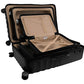 Hauptstadtkoffer Boxi - Set of 3 Hard-Side Luggages Trolley Hardside Hard Shell Suitcase Expandable, TSA, (S, M & L), Black
