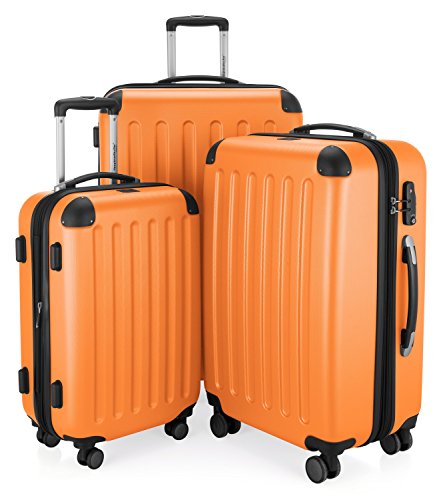 HAUPTSTADTKOFFER Spree - Hartschalen-Koffer Koffer Trolley Rollkoffer Reisekoffer, TSA, Hand Luggage, 65 cm, 82 liters, Orange