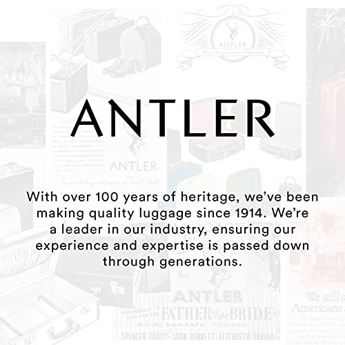ANTLER - Cabin Suitcase - Clifton Luggage - Size Cabin, Taupe - 20x40x55, Lightweight Suitcase for Travel & Holidays - Spinner Carry On Suitcase with 4 Wheels & Twist Grip Handle - TSA Approved Locks