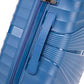 ATX Luggage Medium Suitcase Lightweight Durable Polypropylene Hard Shell Suitcase with 4 Dual Spinner Wheels and Built-in TSA Lock (Morrocan Blue, 24 Inches, 65 Liters)