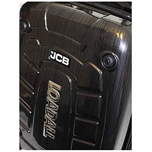 JCB - Loadall Hard Shell Suitcase, 20" - Small - Built-in TSA Suitcase Locks, 360 Degree Spinner Wheels - Made with ABS Polycarbonate Hard Shell - Flight Case - Luggage Bags for Travel - Black
