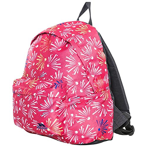 Trespass Kids Unisex Britt School Backpack/Rucksack (16 Litres) (One Size) (Raspberry Pattern)