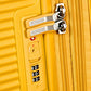 American Tourister - Soundbox Spinner Expandable, 77cm, 97/110 L - 4.2 KG, Yellow (Golden Yellow)