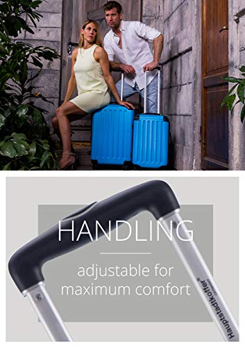 Hauptstadtkoffer - Spree - Luggage Suitcase Hardside Spinner Trolley Expandable 65 cm TSA, Pool Blue,HK24-1203-PB