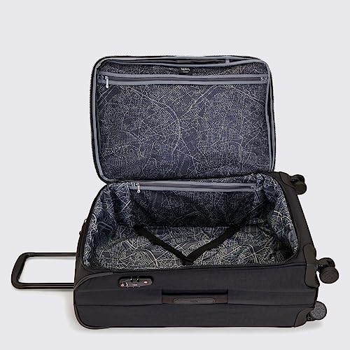 Kipling New YOURI Spin M, Medium Expandable Spinner, 68cm, 70 L, Black Noir