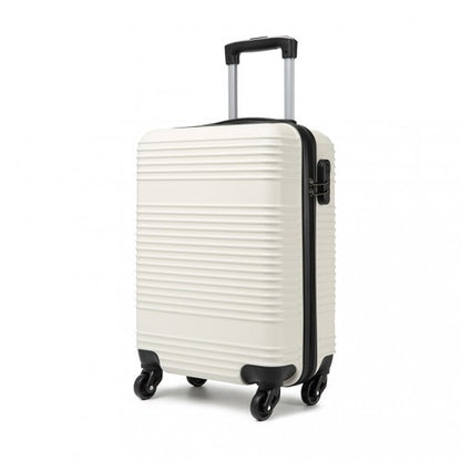 Kono Abs Hard Shell Carry On Suitcase - White