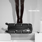 Kono 20 Inch Bright Hard Shell PP Suitcase - Classic Collection - Black