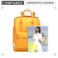 Kono Large Polyester Laptop Backpack - Yellow