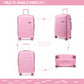 Kono 28 Inch Hard Shell PP Suitcase - Pink