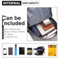 Kono Multi Functional Glow In The Dark Backpack Trolley - Grey