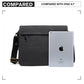 Kono Classic Expanding Messenger Bag - Black