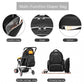Kono Large Capacity Multi Function Baby Diaper Backpack Black