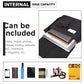 Kono RFID-Blocking Retro Style Canvas Cross Body Messenger Bag - Black